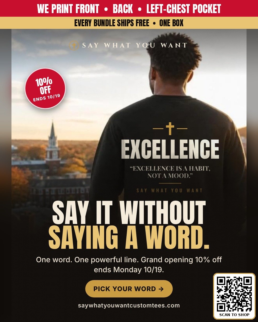 Say it on a shirt post